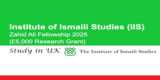 Zahid Ali Fellowship 2025 – IIS UK (£5,000 Research Grant)